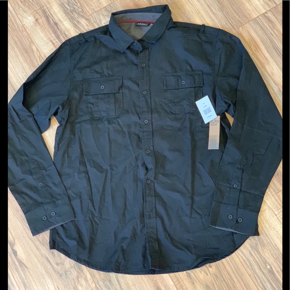 Burnside LockedLong Sleeve Solid Woven Shirt